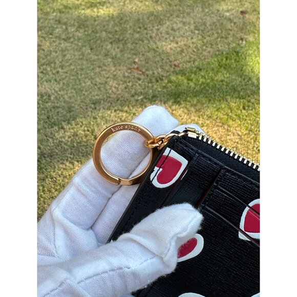 Kate Spade Morgan Stencil Hearts Card Case Wristlet Wallet KE351 NWT - Picture 6 of 10